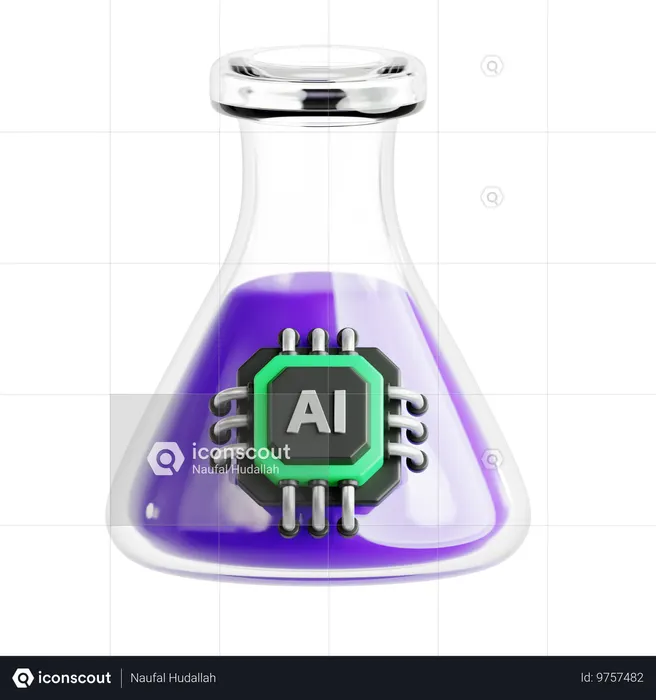 Ai Flask 3D Icon - Free Download Science & Technology 3D Icons | IconScout