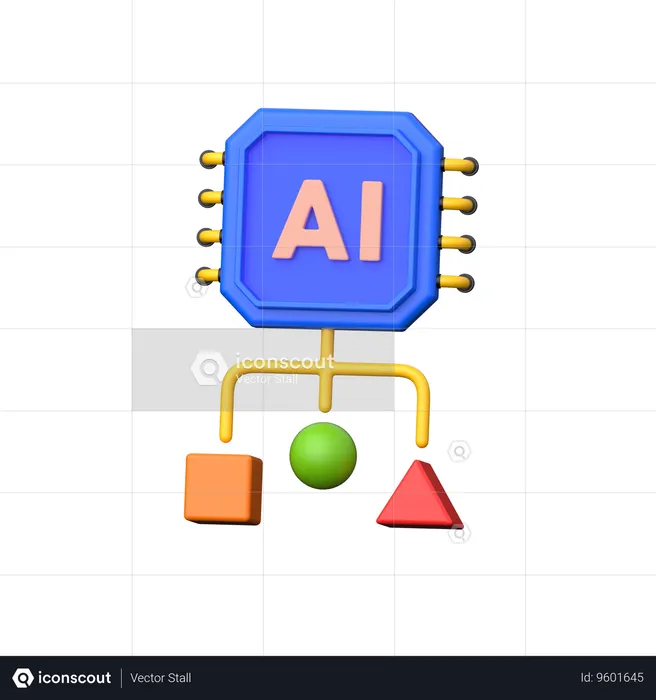 Ai Flow  3D Icon