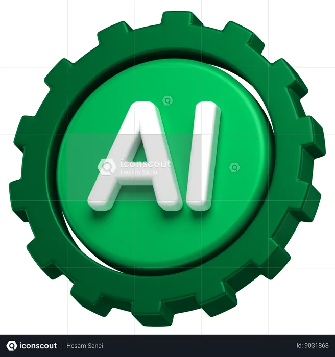Ai Gear  3D Icon