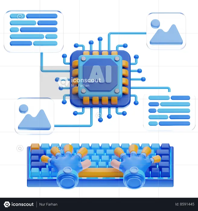 Ai generator  3D Icon