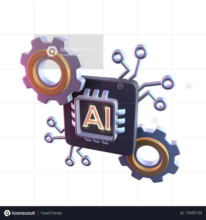 Ai management  3D Icon