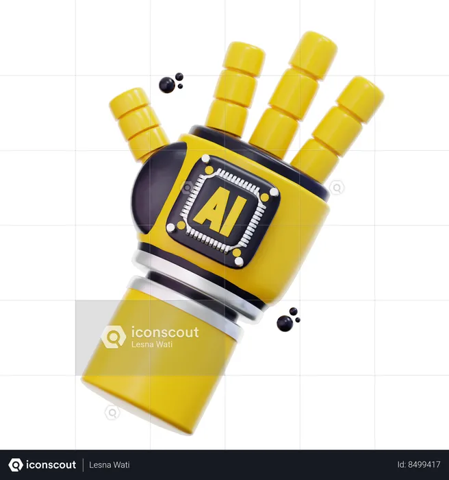 Ai Hand Robotic  3D Icon