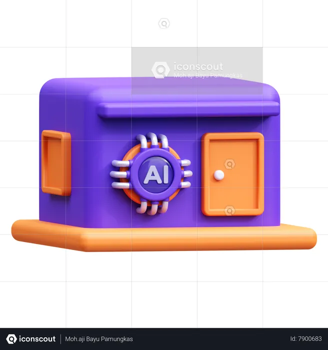 Ai Home  3D Icon