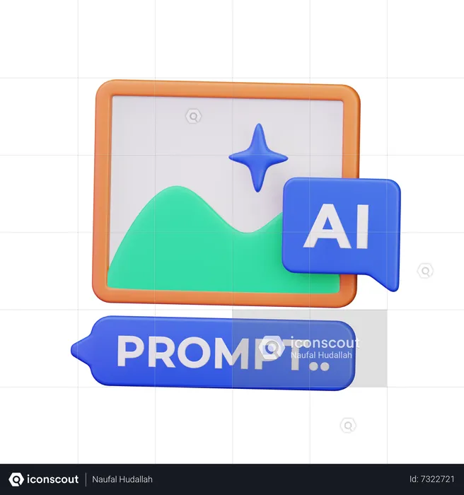 Ai Image  3D Icon