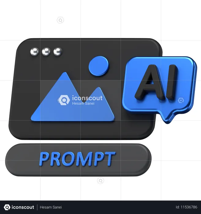 Ai Image  3D Icon