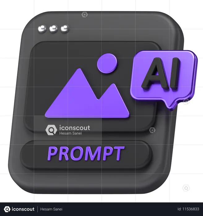 Ai Image  3D Icon