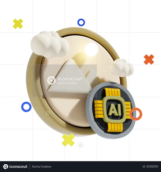 Ai Image  3D Icon