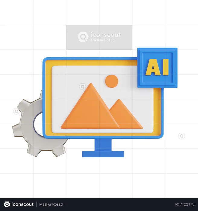 Ai Image Recognition  3D Icon