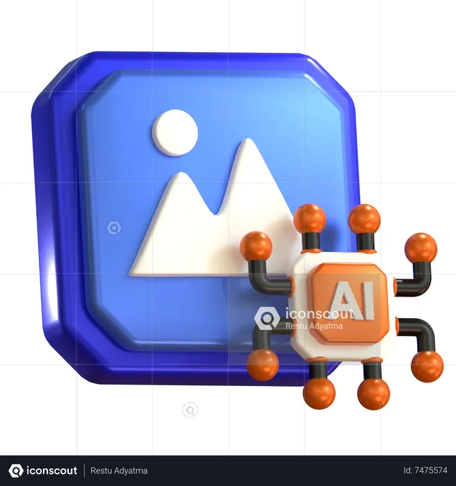 Imagens de IA  3D Icon