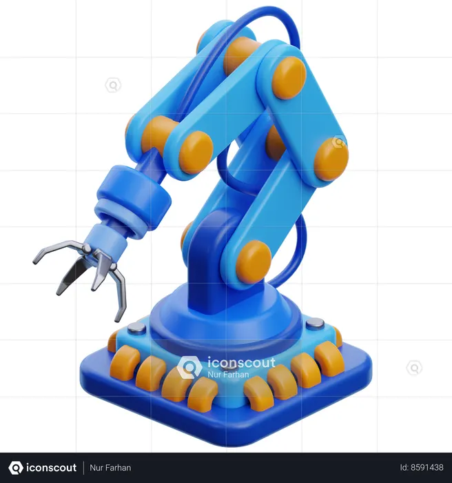 Ai industrial arm  3D Icon