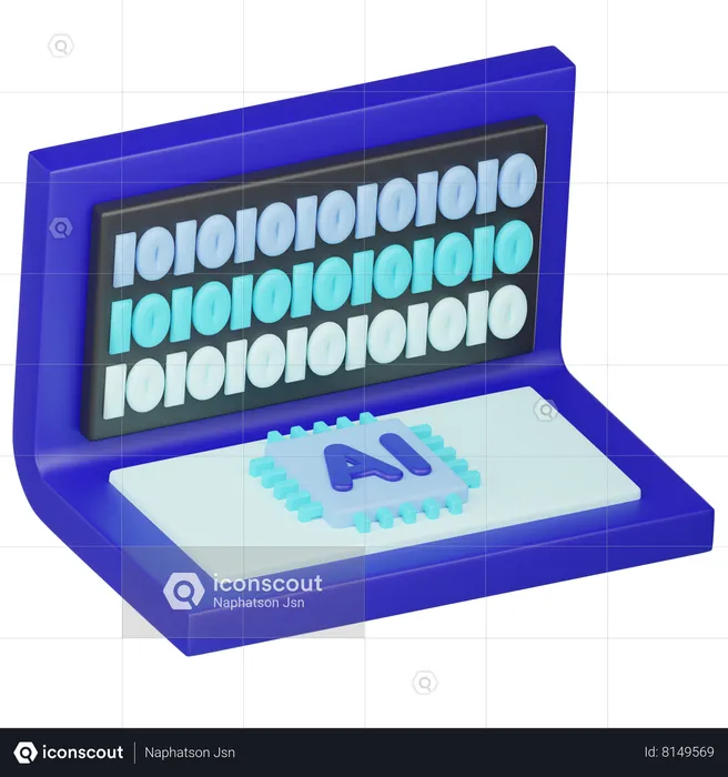 Você tem um laptop  3D Icon