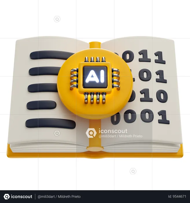 Ai Learning  3D Icon