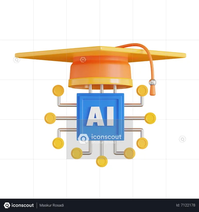 Ai Learning  3D Icon