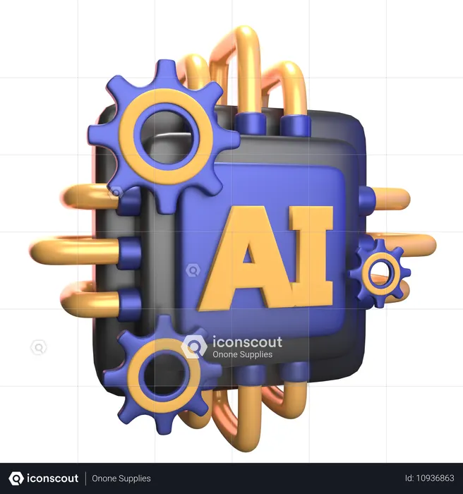 Du hast eine Maschine  3D Icon