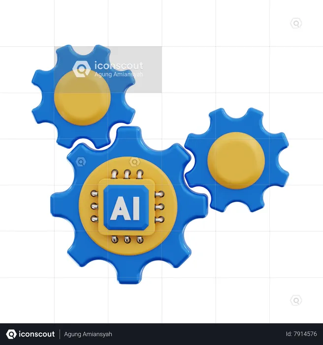 Ai Machine  3D Icon