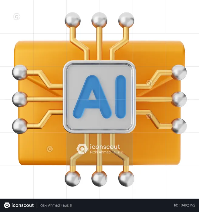 Ai mail message  3D Icon