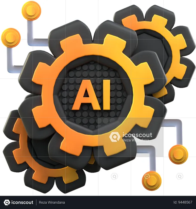 Ai Management  3D Icon