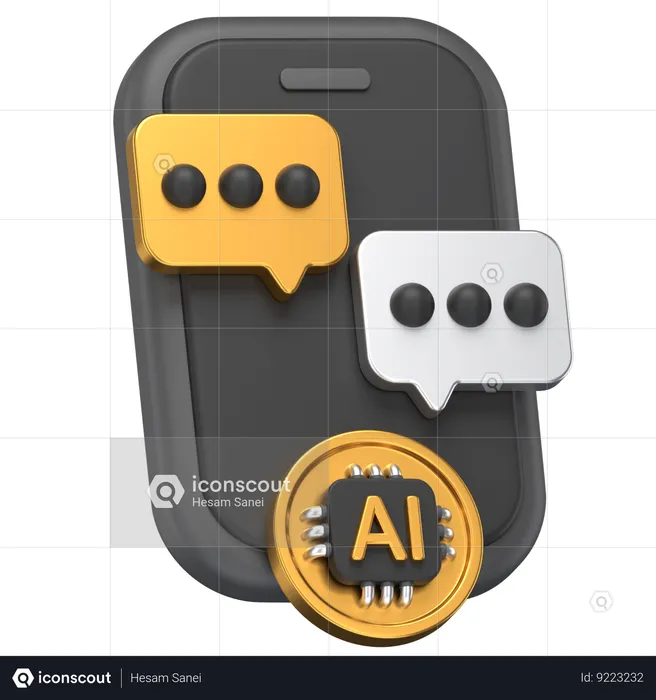 Tener mensaje  3D Icon