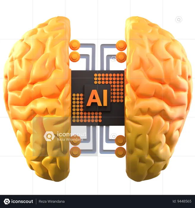 Ai Mind  3D Icon