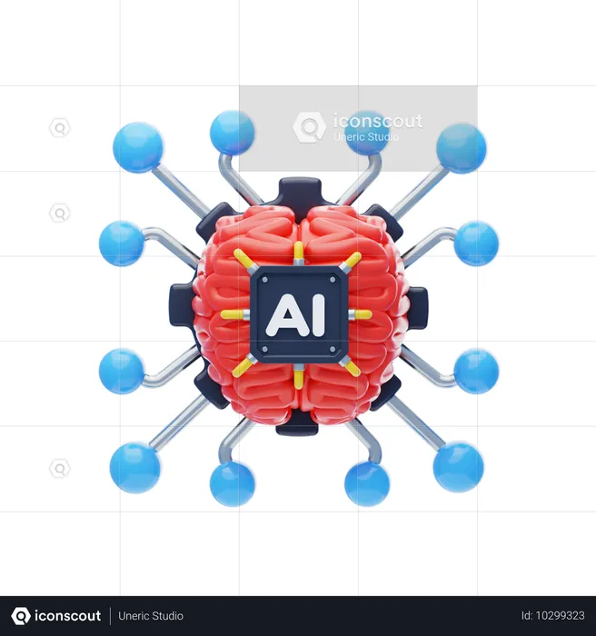 Ai Mind  3D Icon