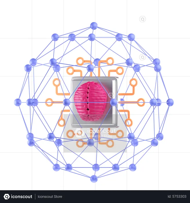 Ai Network  3D Icon