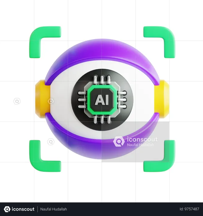 Ai oeil  3D Icon