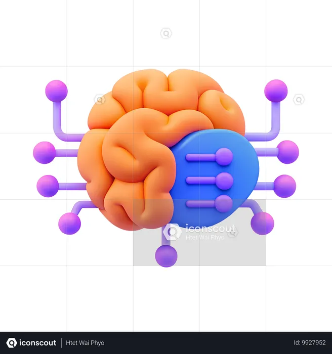 Pesquisa de IA  3D Icon