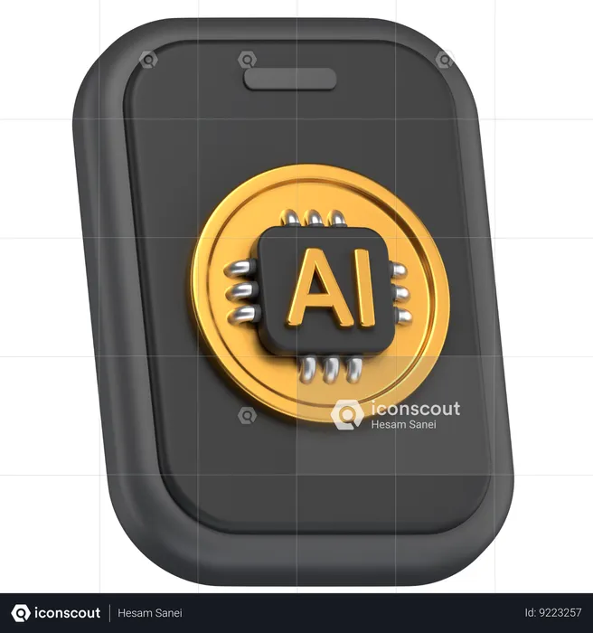 Ai phone  3D Icon