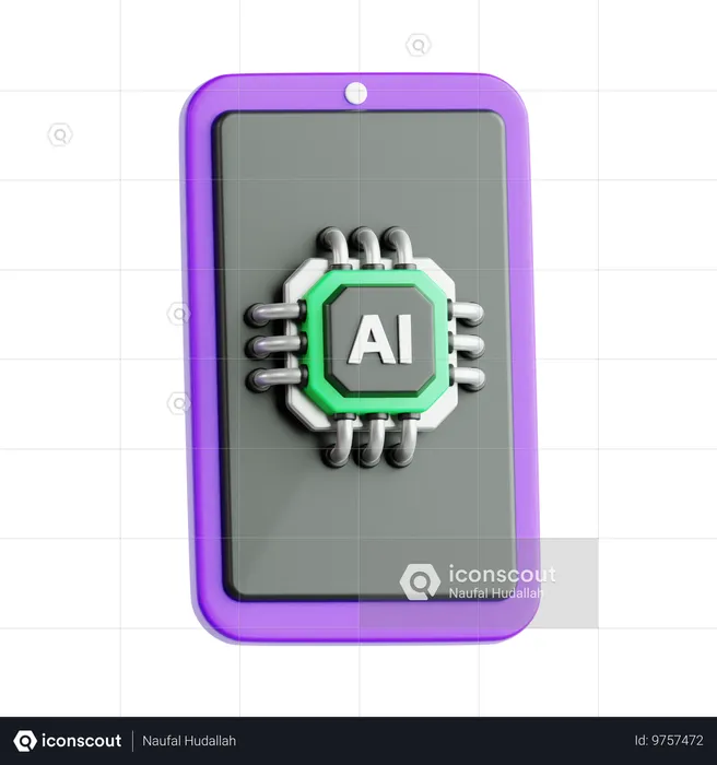 Ai phone  3D Icon