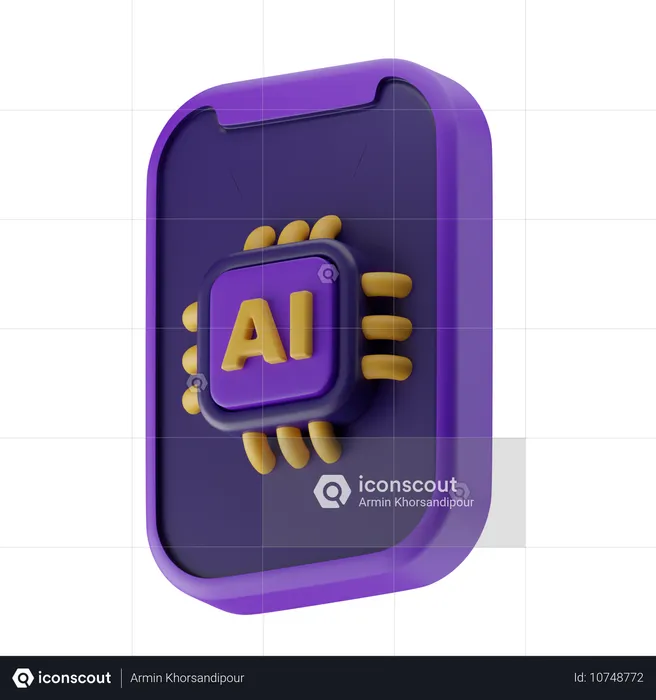 Ai Phone  3D Icon