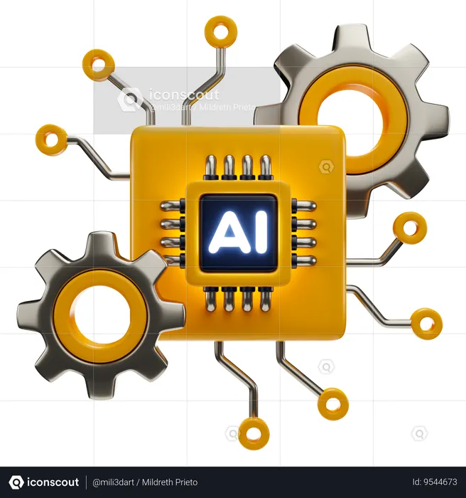 Ai Processor  3D Icon