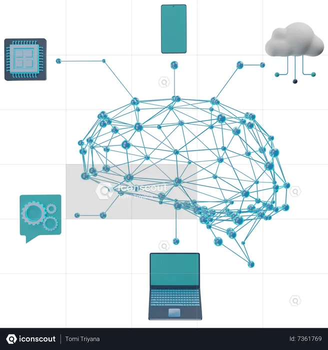 Ai Processor  3D Icon