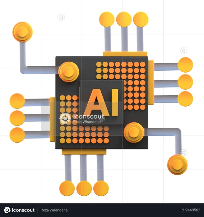 Ai Processor  3D Icon