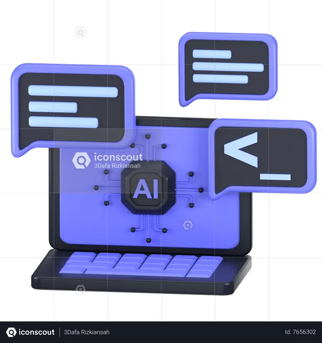 Ai Prompt  3D Icon
