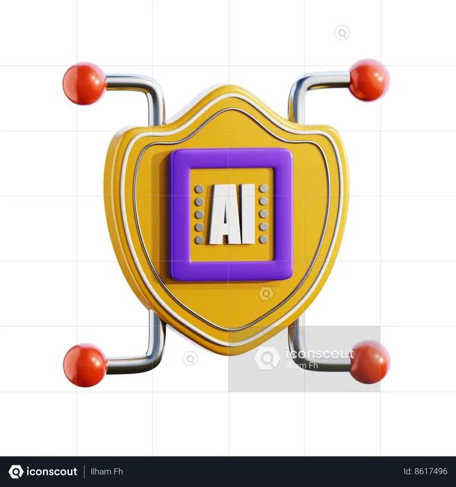 AI Protection  3D Icon