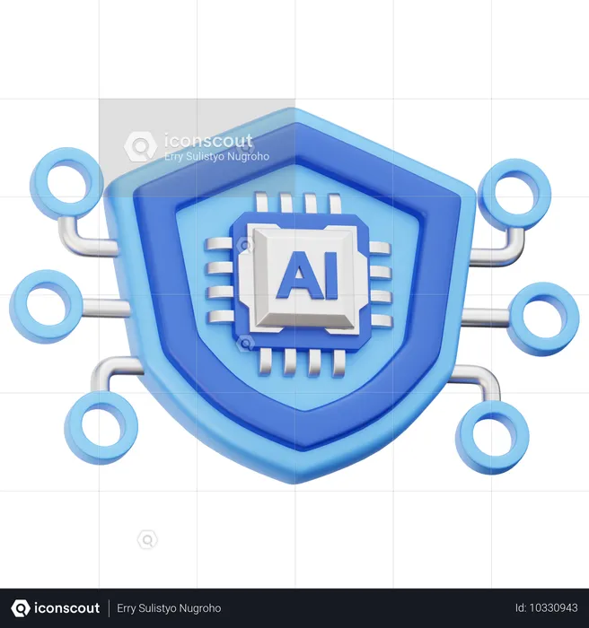 Ai protection  3D Icon