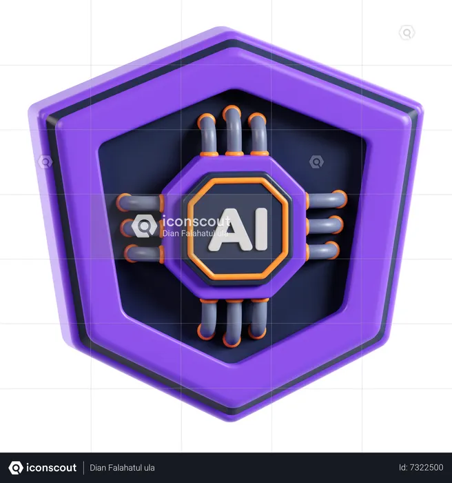 Ai Protection  3D Icon