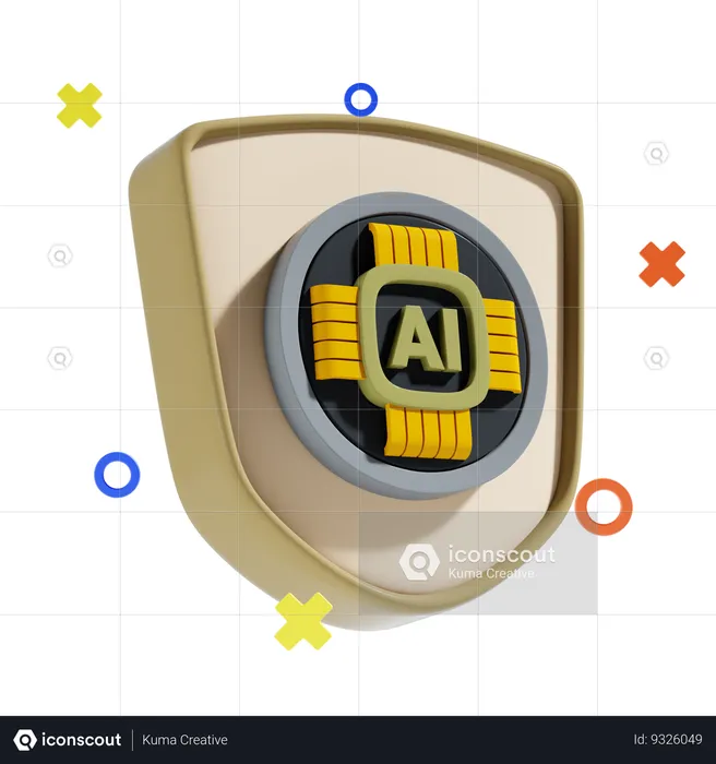 Ai Protection  3D Icon