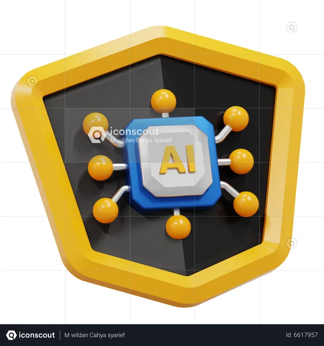 AI PROTECTION  3D Icon