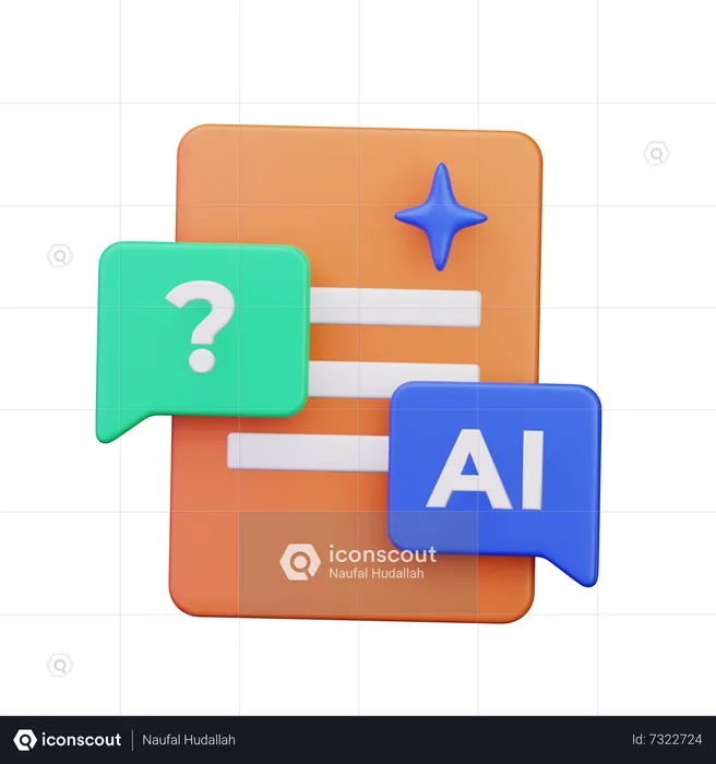 Ai Question  3D Icon