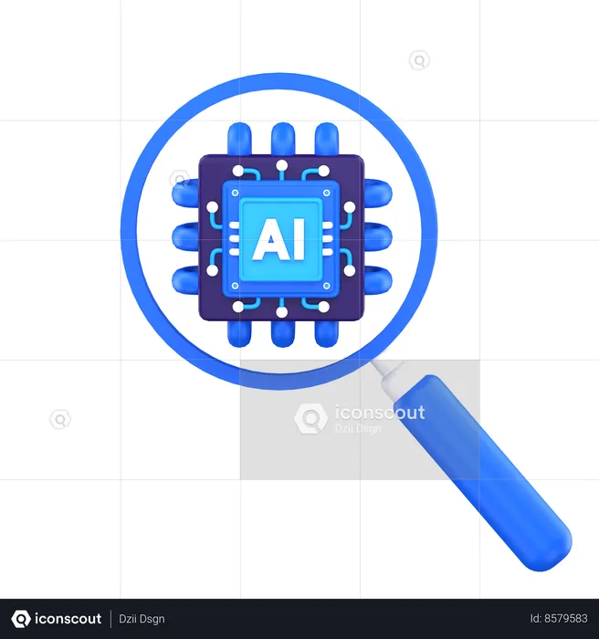 Ai Research  3D Icon