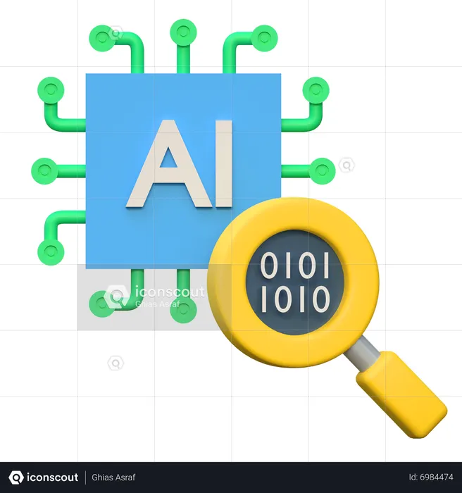 Ai Research  3D Icon