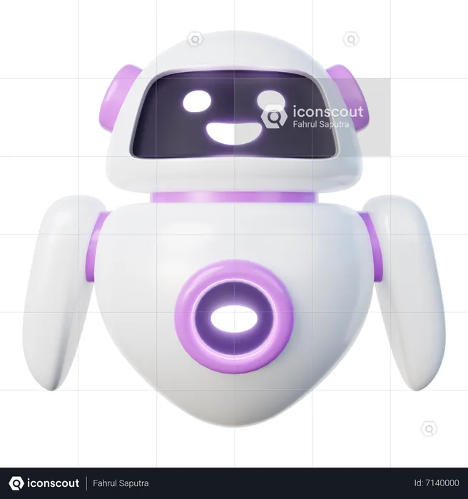 IA do robô  3D Icon