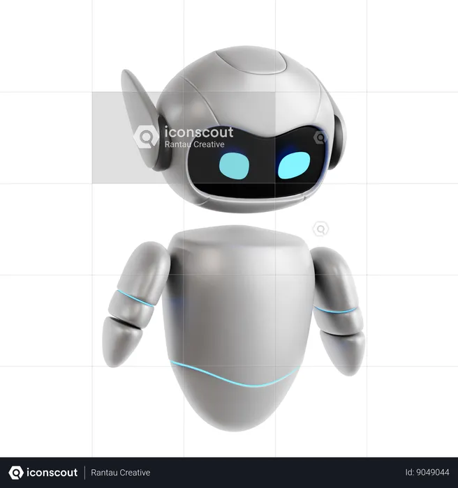 IA robotique  3D Icon