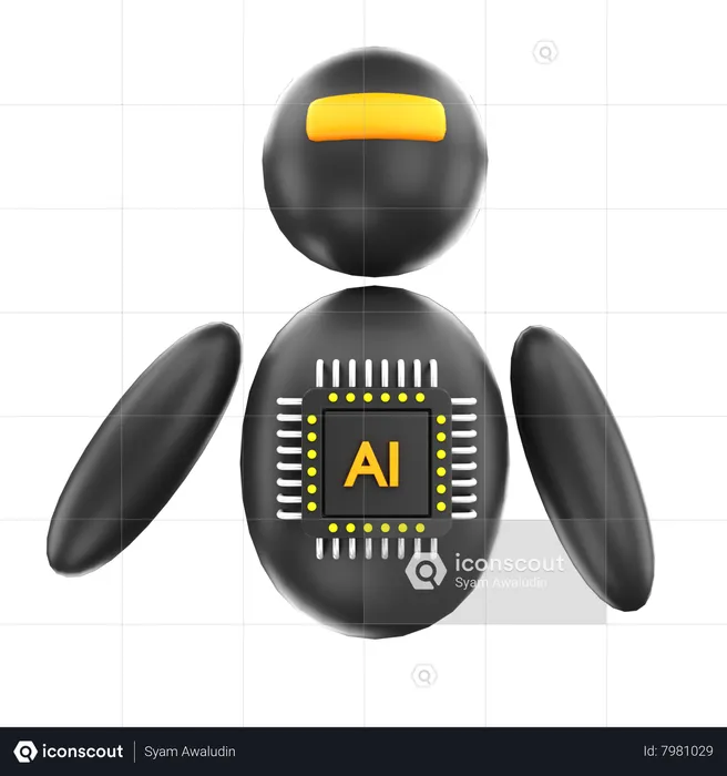 Ai Robot  3D Icon