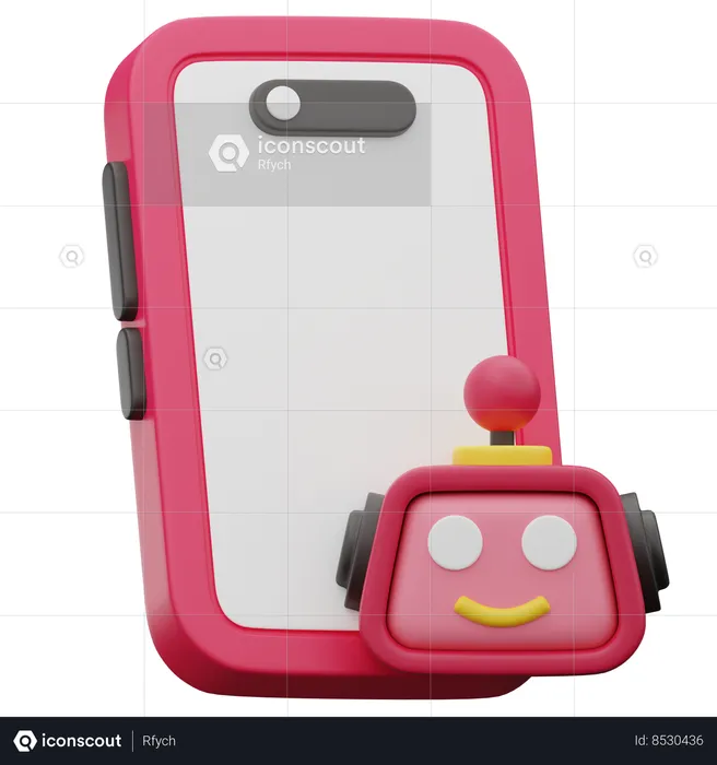 Ai Robot Assistant  3D Icon