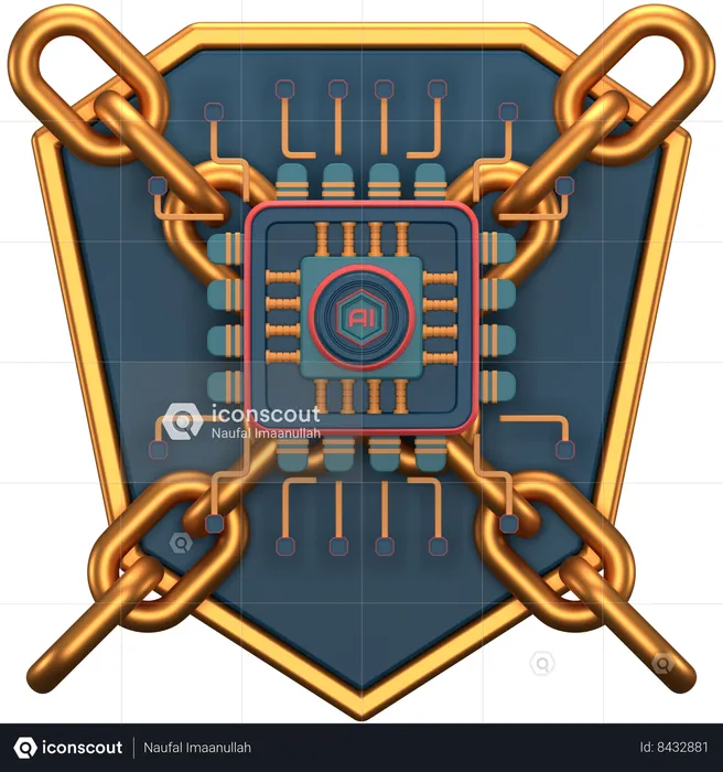 Ai Shield  3D Icon