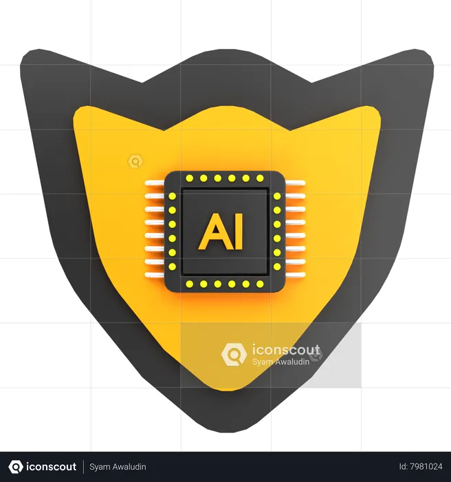 Ai Shield  3D Icon