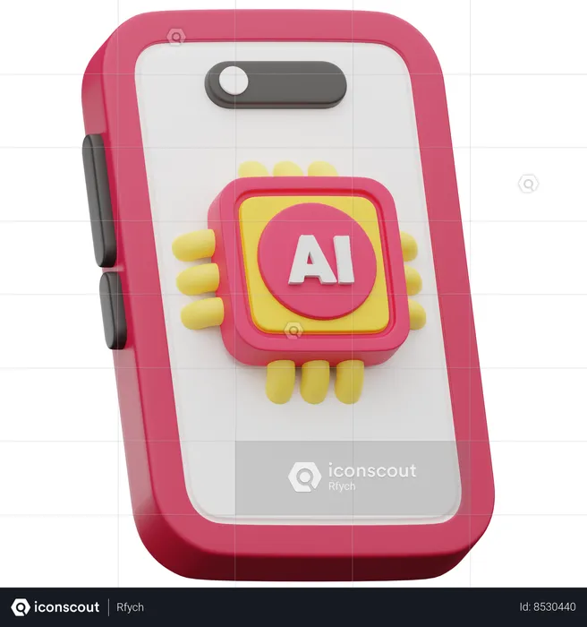 Ai smartphone  3D Icon