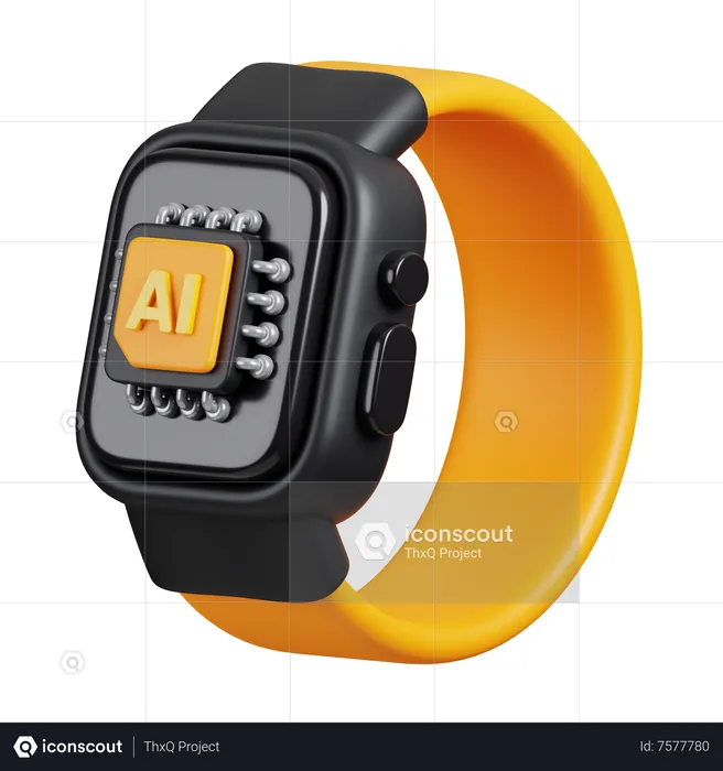 Ai smartwatch  3D Icon